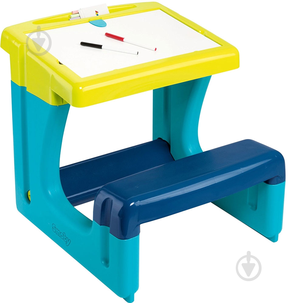 Парта-доска Smoby Школьник голубой 420101 - фото 1