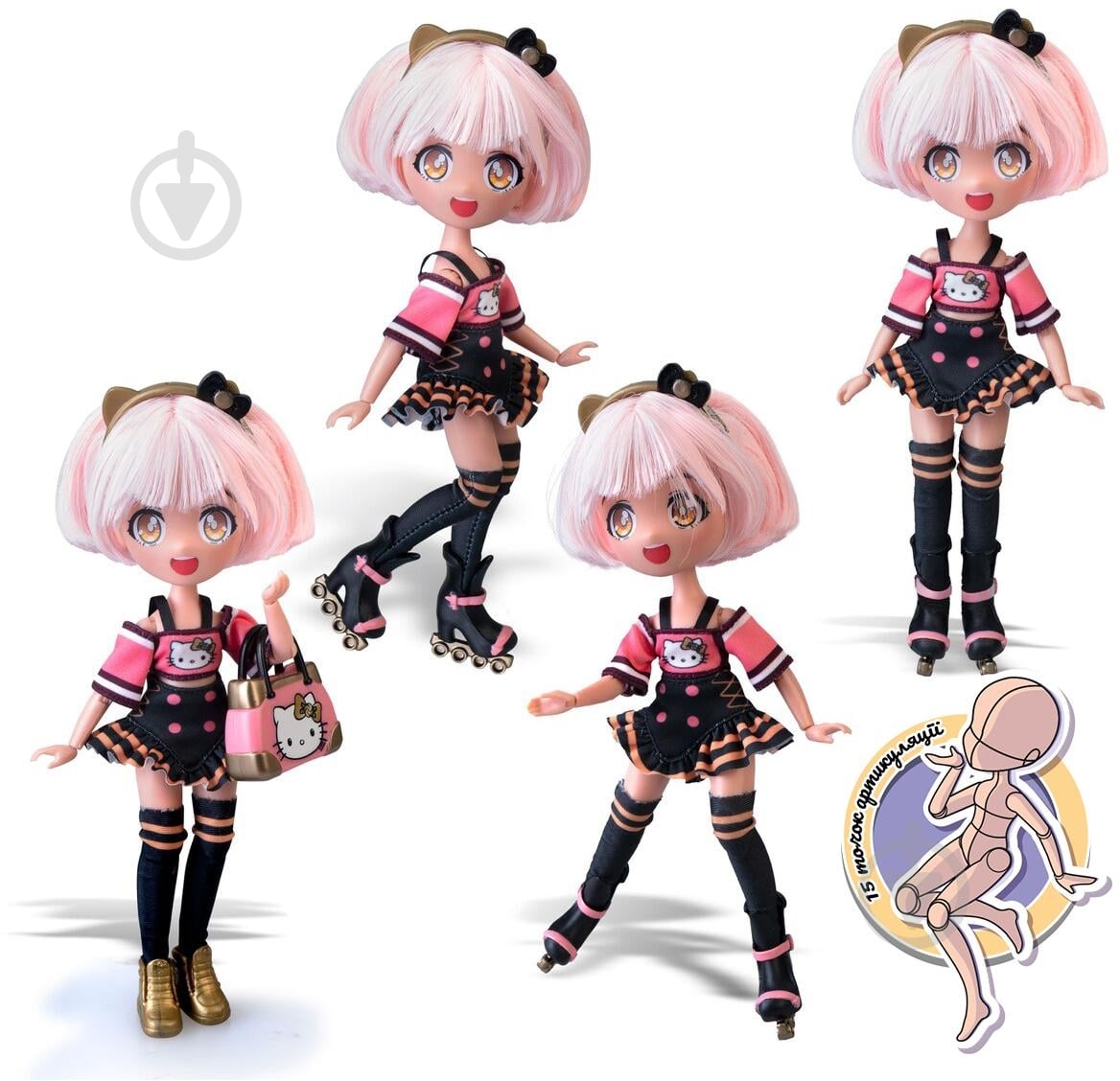 ᐉ Игровой набор 4SF Manga Dolls серии Hello Kitty Золотая Роллер