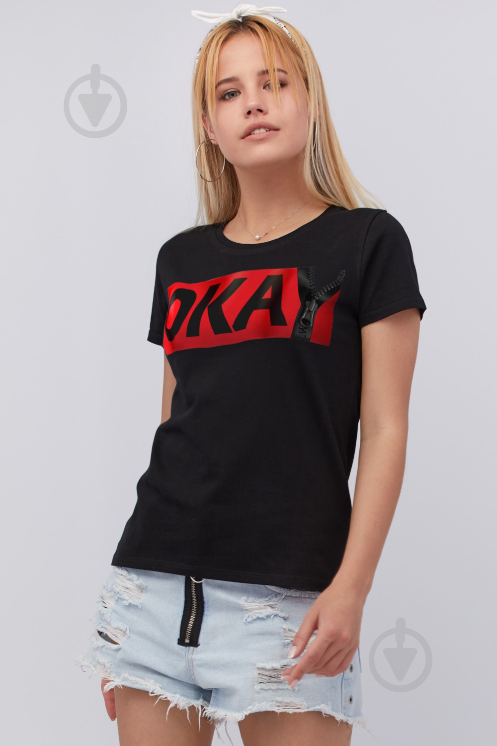 Футболка YAPPI Basic WB1013 р.XL черный - фото 1