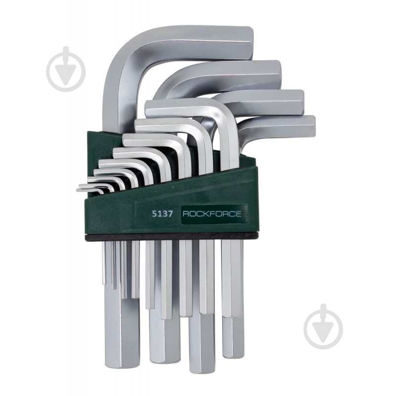 Набор ключей шестигранных Rock FORCE RF-5137 - фото 2 Набор ключей шестигранных Rock FORCE RF-5137 - фото 2