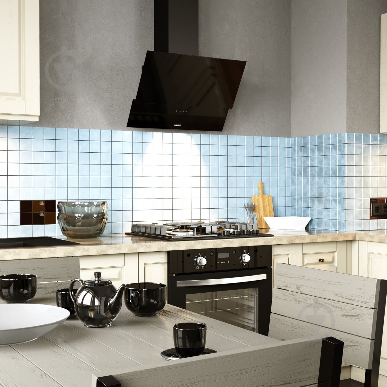 Вытяжка Eleyus Element 700 60 BL - фото 10