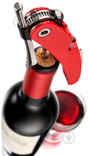 Штопор Vacu Vin Single Pull Corkscrew красный 68851606 - фото 3 Штопор Vacu Vin Single Pull Corkscrew красный 68851606 - фото 3