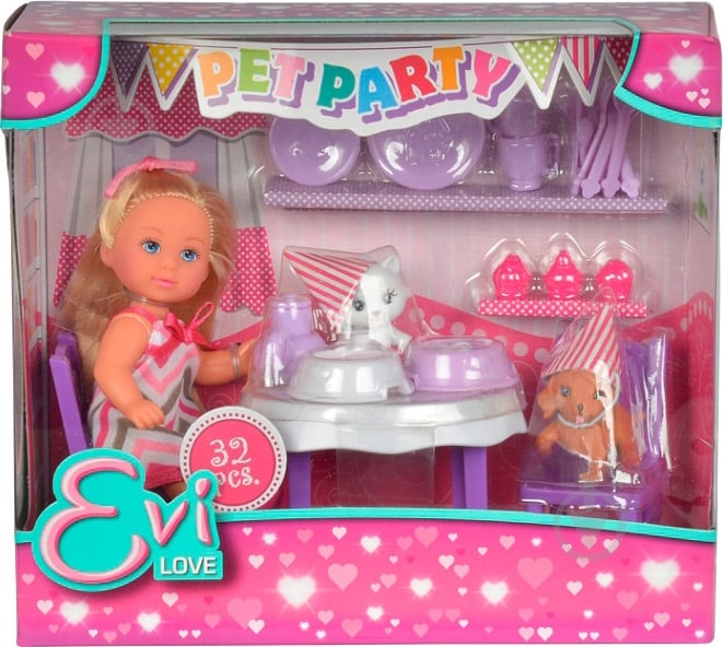 Ляльковий набір Steffi & Evi Love Evi ВечІрка домашніх улюбленців 5732831 - фото 1