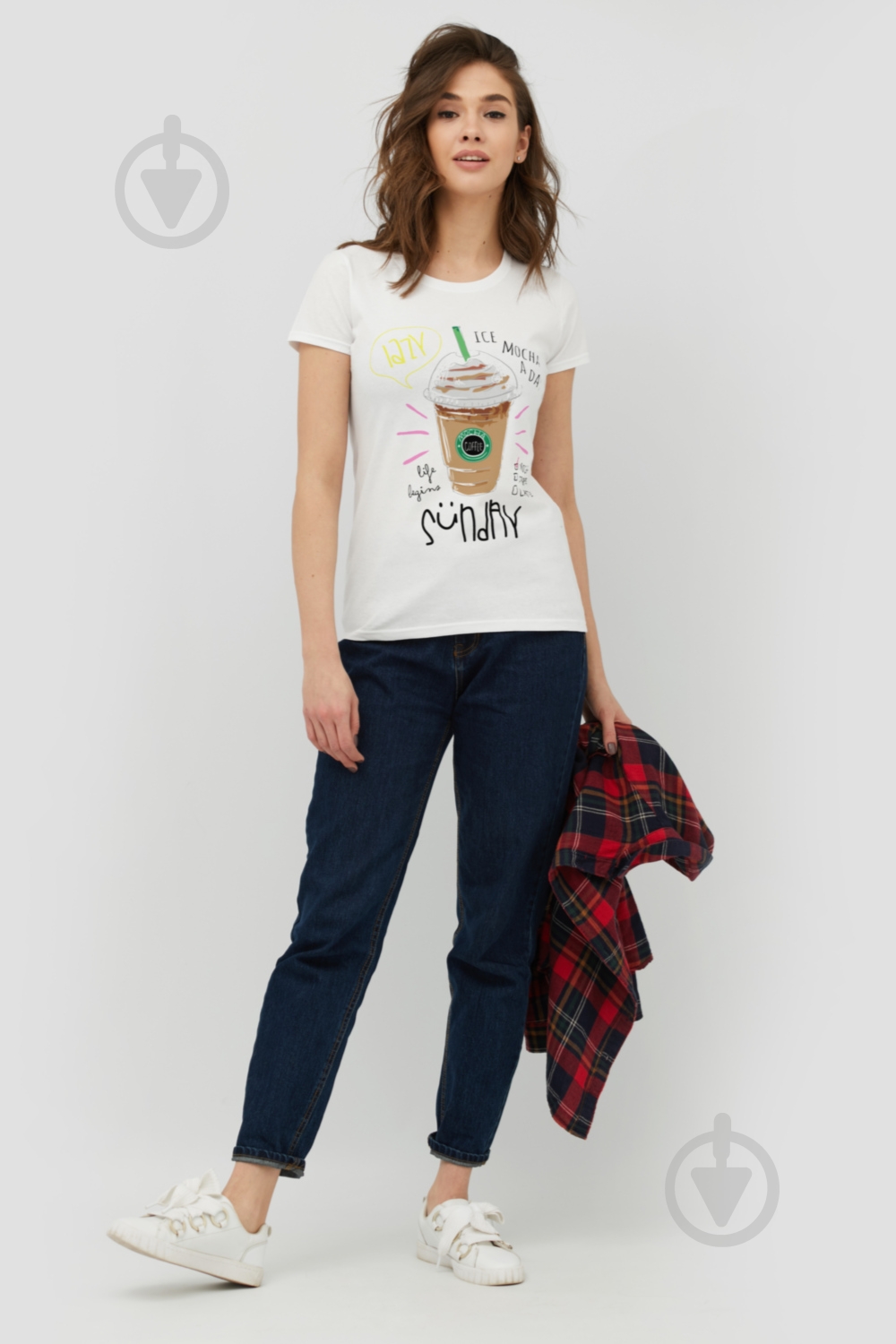 Футболка YAPPI Basic 1702233 р.M белый - фото 2 Футболка YAPPI Basic 1702233 р.M белый - фото 2