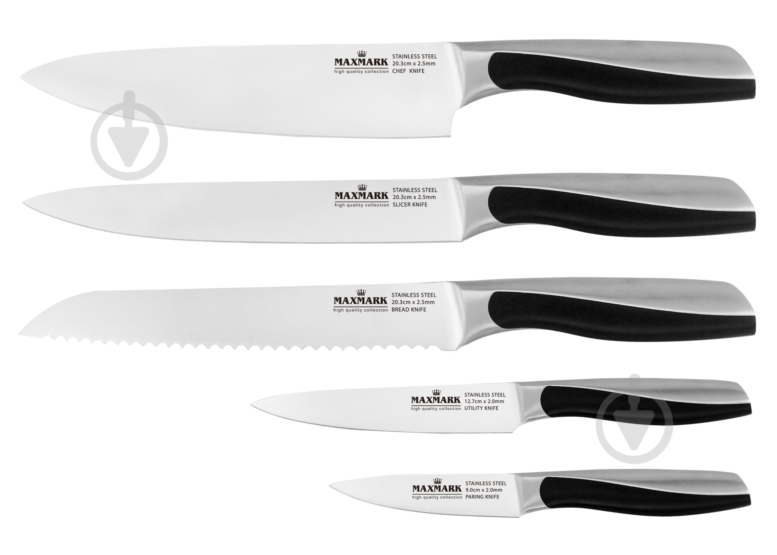 Набор ножей на подставке Maxmark 6 предметов MK-K07 - фото 2