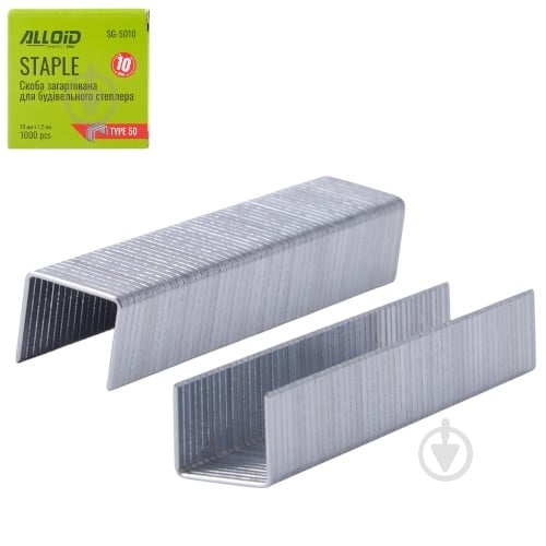 Скоби для ручного степлера Alloid 10 мм тип Т50 1000 шт. SG-5010 - фото 2 Скоби для ручного степлера Alloid 10 мм тип Т50 1000 шт. SG-5010 - фото 2