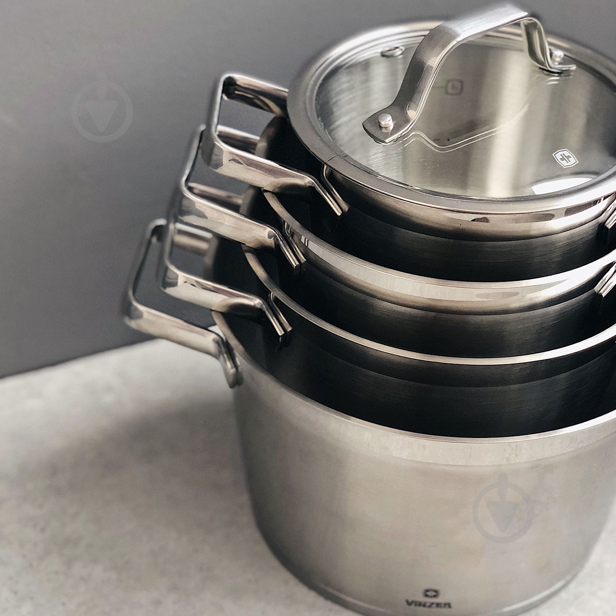 Ківш з кришкою Vinzer 1.6 л Practic Series 89175 - фото 2