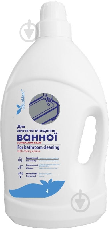 Моющее средство DeLaMark для ванной комнаты с ароматом вишни 4 л - фото 1