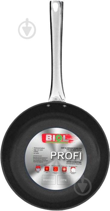 Сковорода Biol с антипригарным покрытием 26 см Profi - фото 2