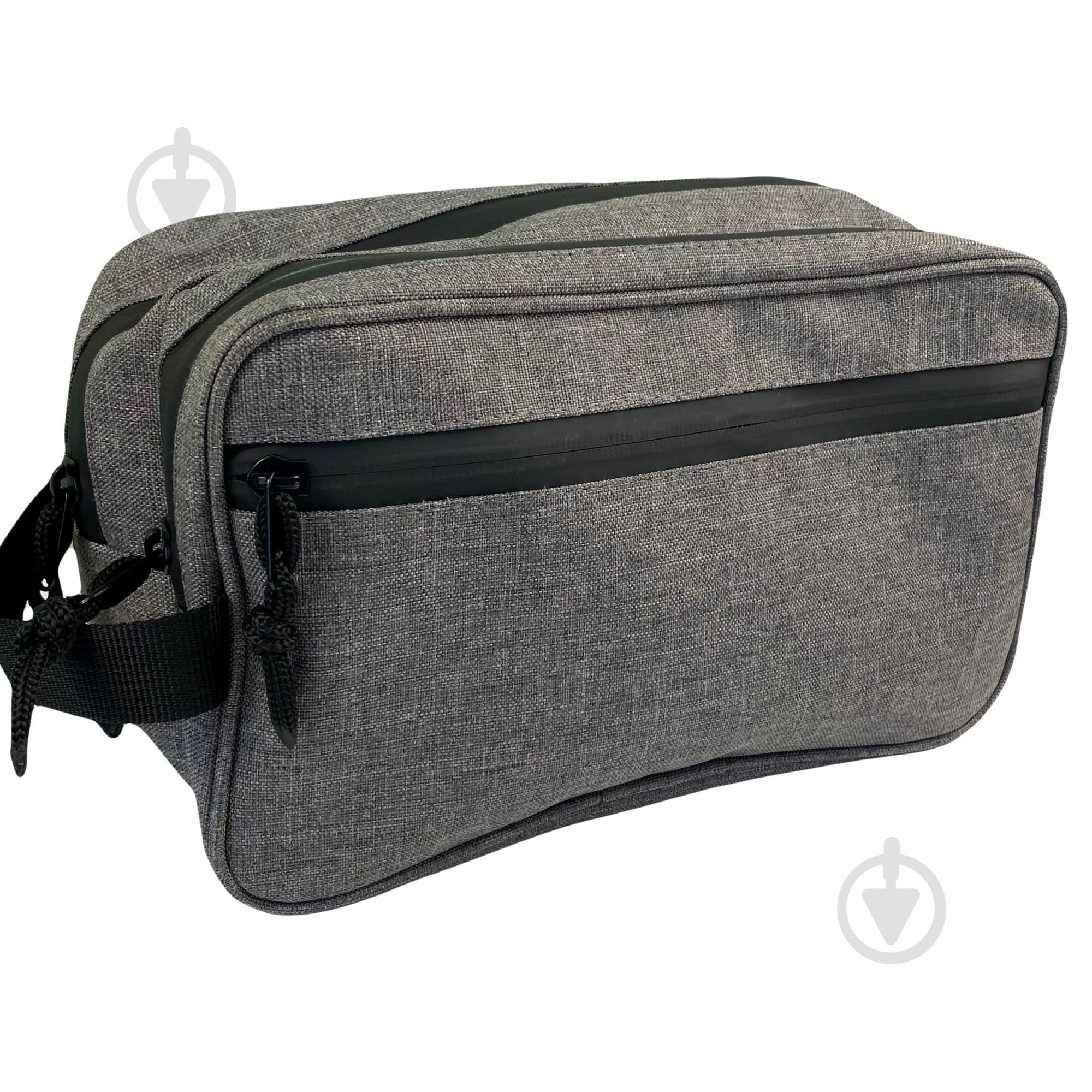 Косметичка Organize для уходовых и гигиенических средств серая - фото 1