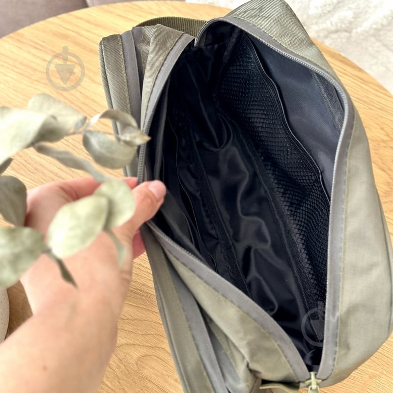 Косметичка Organize для уходовых и гигиенических средств серая - фото 3