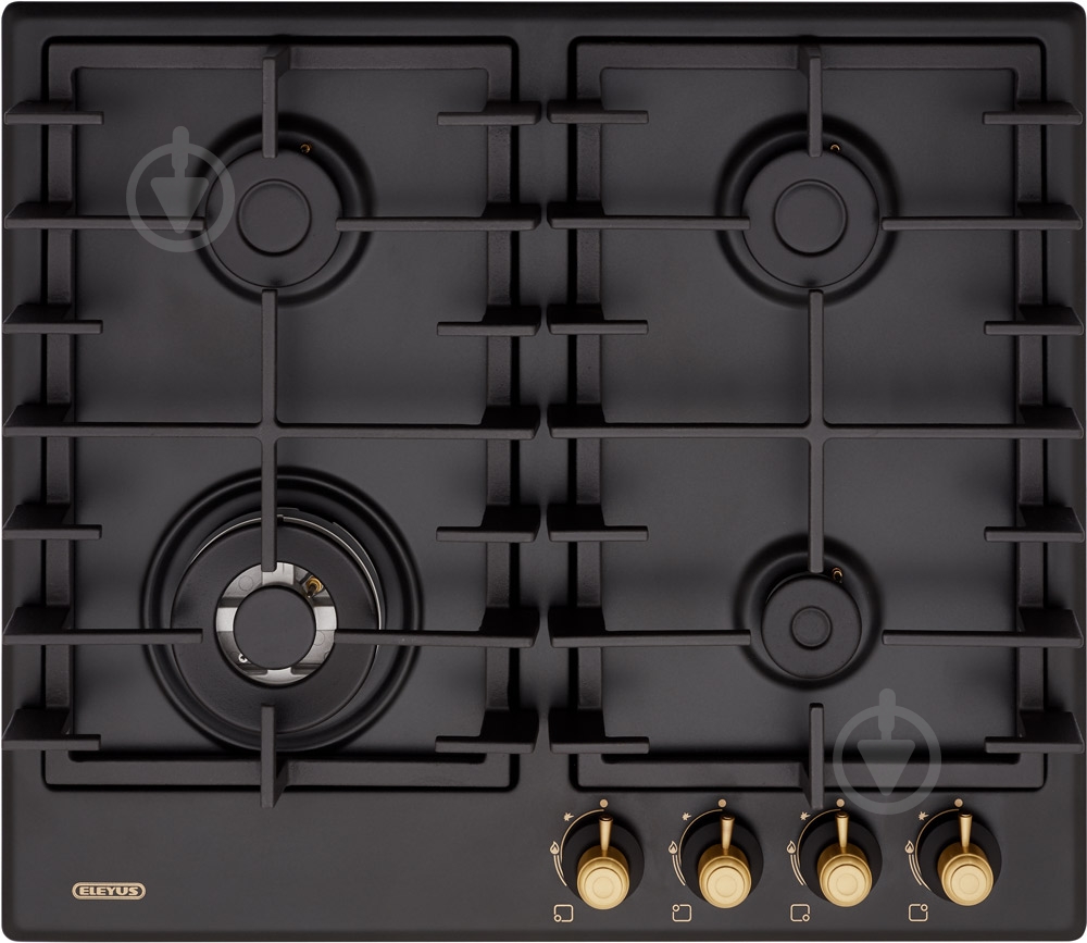 Варочная поверхность газовая Eleyus Sonata 60 BL+RB CTF - фото 1 Варочная поверхность газовая Eleyus Sonata 60 BL+RB CTF - фото 1
