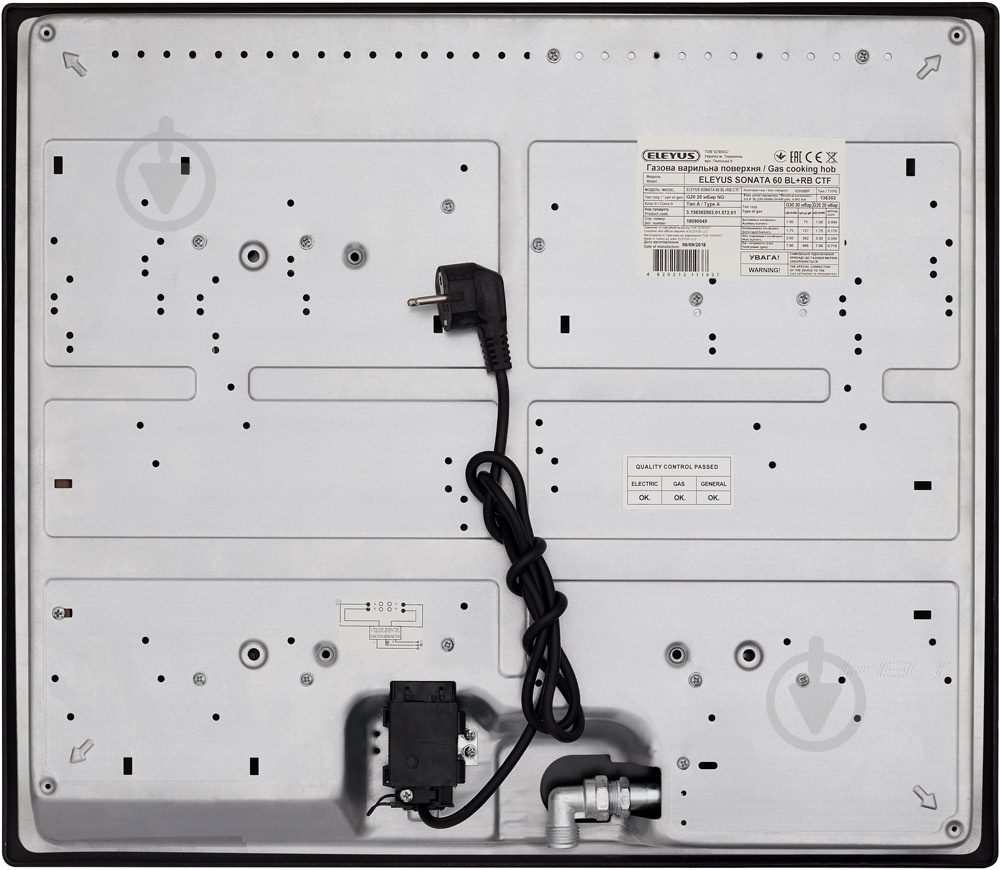 Варочная поверхность газовая Eleyus Sonata 60 BL+RB CTF - фото 6 Варочная поверхность газовая Eleyus Sonata 60 BL+RB CTF - фото 6