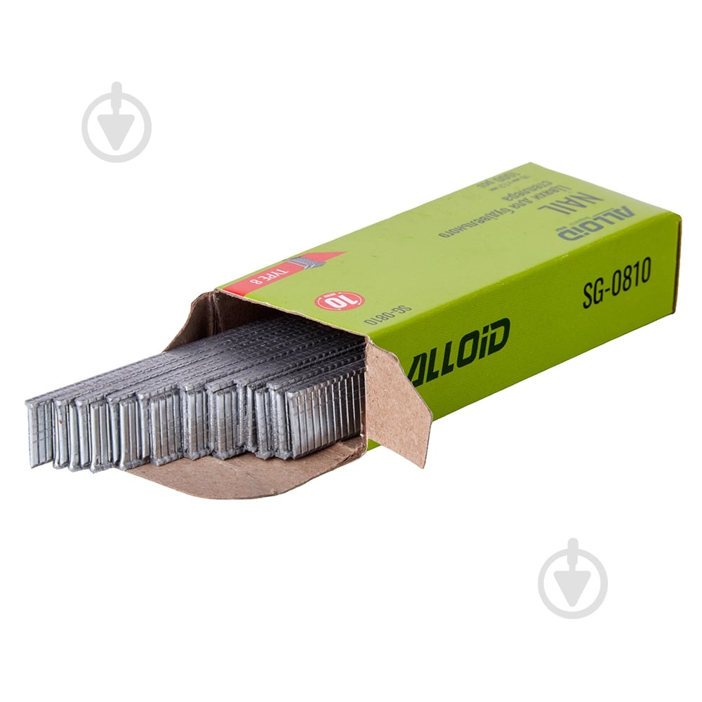 Цвяхи для ручного степлера Alloid 10 мм тип 300 1000 шт. SG-0810 - фото 2 Цвяхи для ручного степлера Alloid 10 мм тип 300 1000 шт. SG-0810 - фото 2