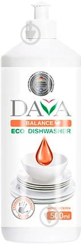 Средство для ручного мытья посуды DAVA DAS BALANCE с глицерином 0,5 л - фото 1