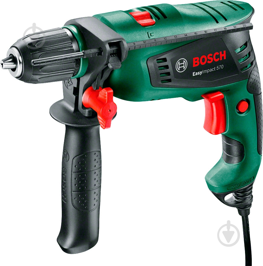 Дрель ударная Bosch EasyImpact 570 0603130120 - фото 1