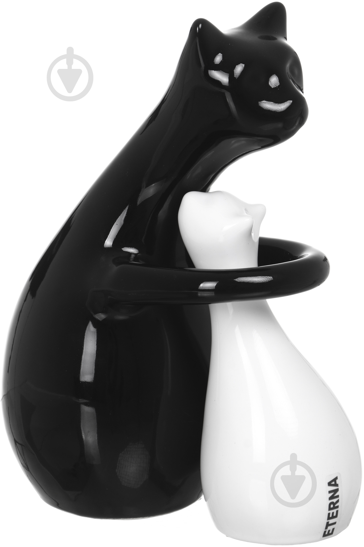 Статуэтка Eterna пара кошек 3791 А 24х11х17,5 см черный с белым - фото 2