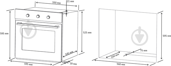 Духовой шкаф Eleyus Leona 6006 WH - фото 11