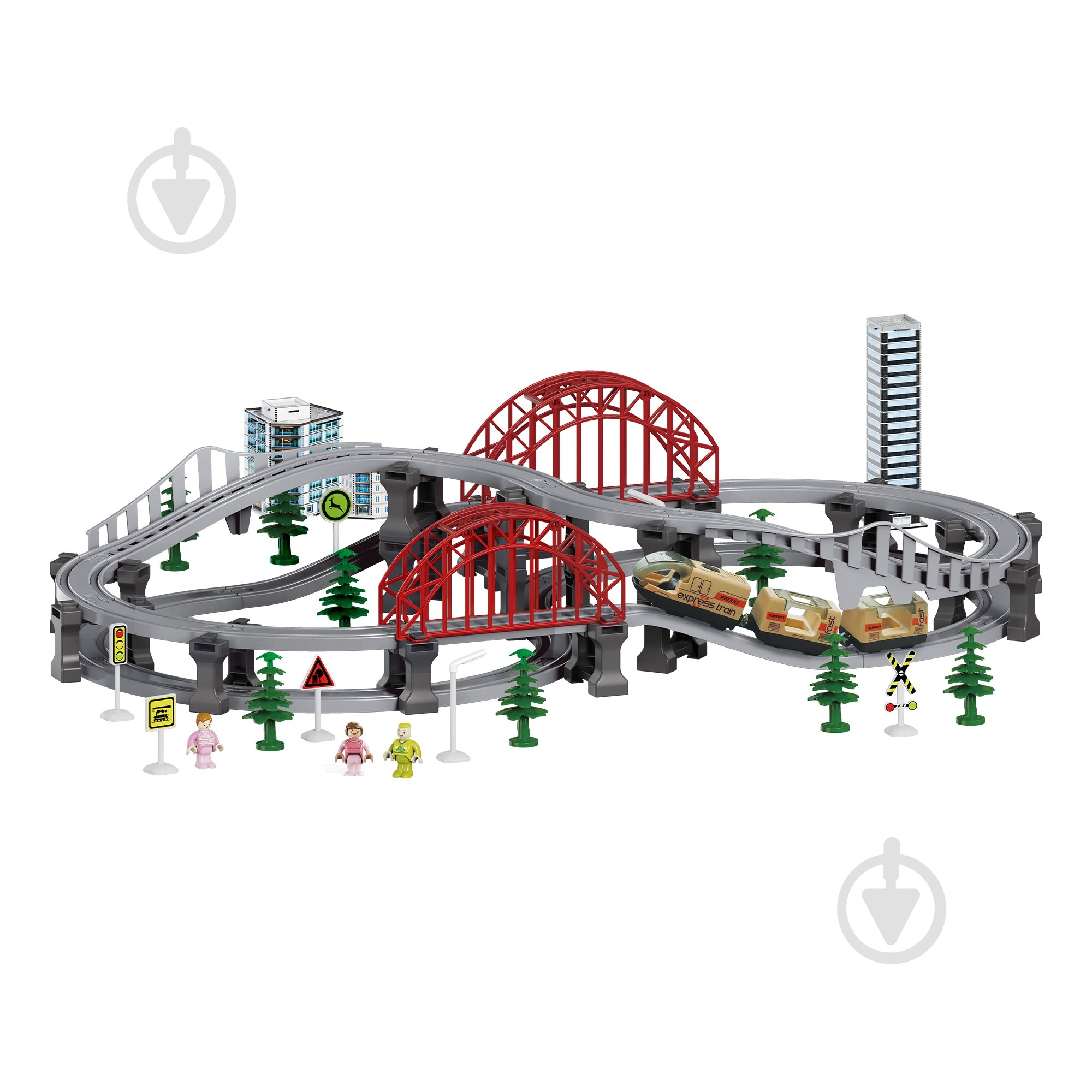 Железная дорога на радиоуправлении OTAMANKO Путешествующий Экспресс бежевый 532.03.21 - фото 1