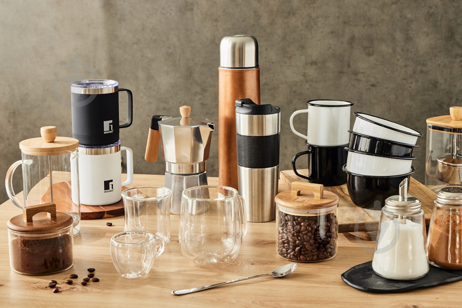 Термочашка Bergner Coffee & tea lovers 350 мл BG-37788-WH - фото 6