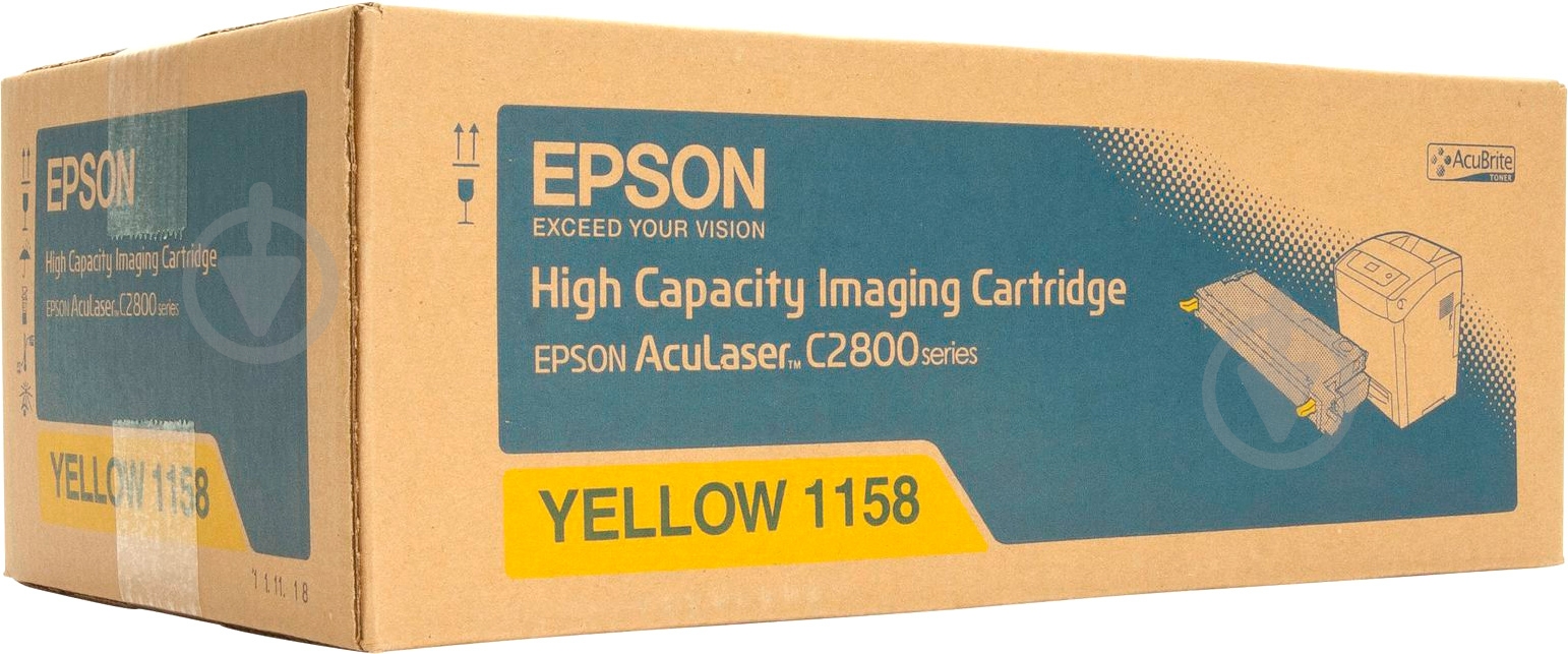 Картридж Epson AcuLaser C2800N C13S051158 yellow - фото 1 Картридж Epson AcuLaser C2800N C13S051158 yellow - фото 1