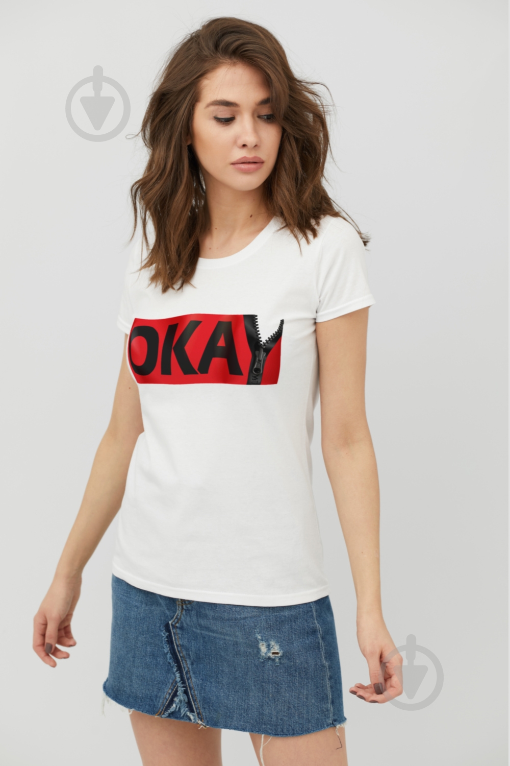 Футболка YAPPI Basic 1702242 р.M белый - фото 2