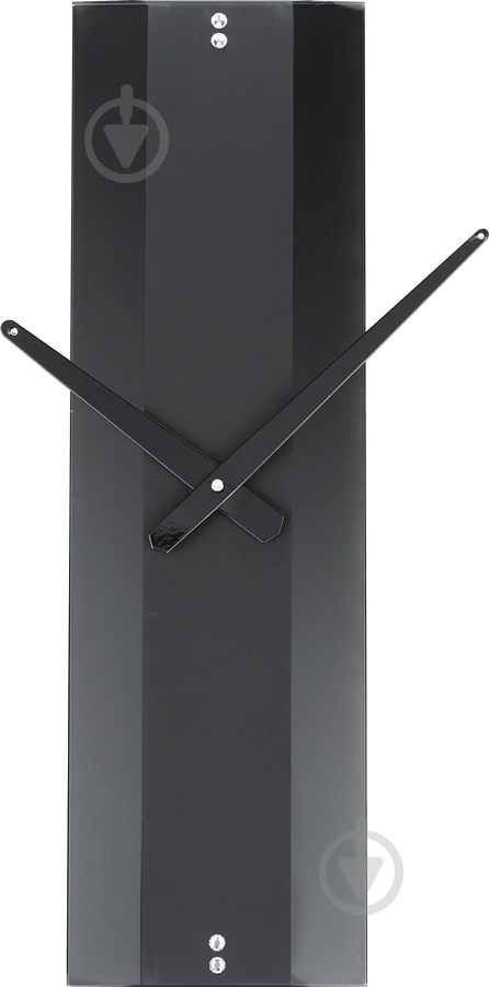 Часы настенные Strip-3 черные - фото 1