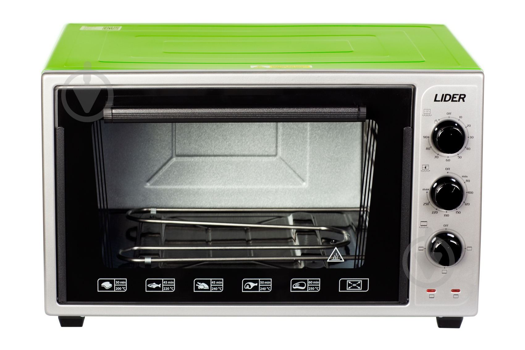 Електрична піч Lider "3623 ECO" GREY-GREEN - фото 1