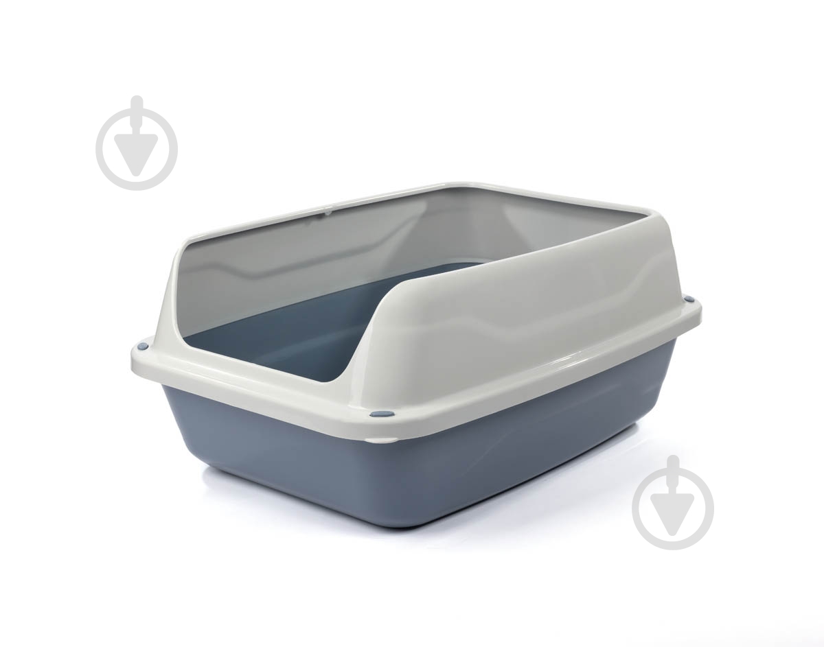 Туалет Georplast Sonic без сітки з рамкою, сірий/синій 56x40x24 см - фото 1
