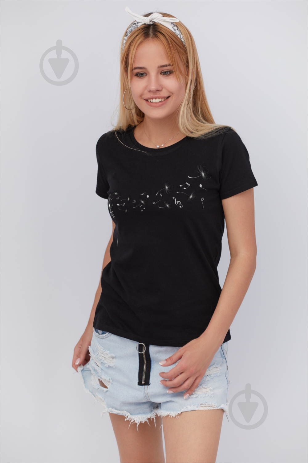 Футболка YAPPI Basic WB1050 р.S черный - фото 1