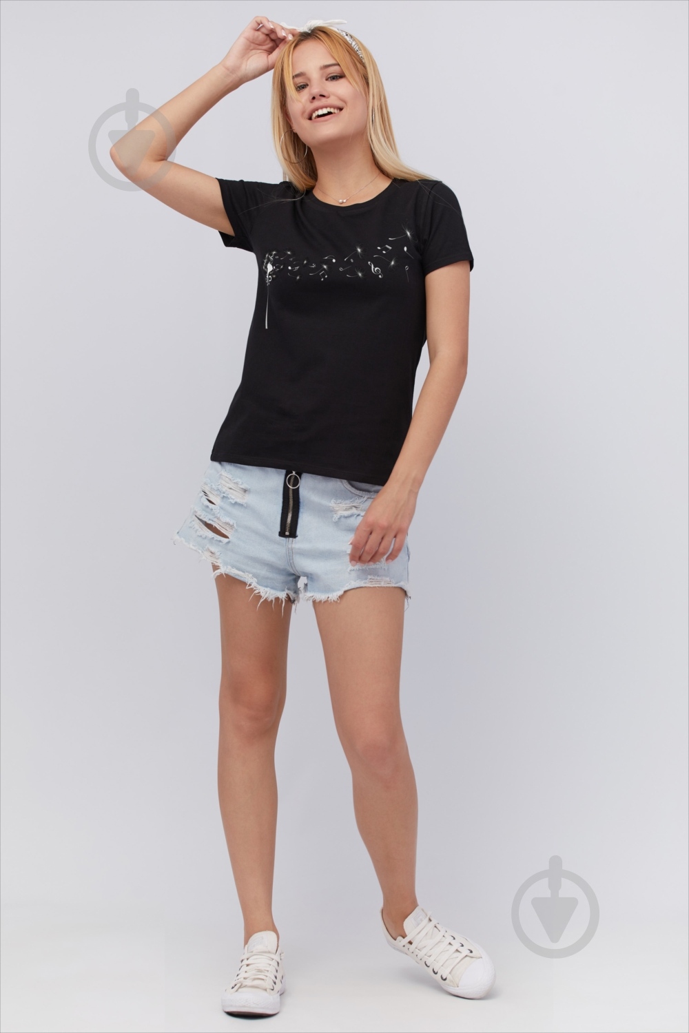 Футболка YAPPI Basic WB1050 р.S черный - фото 2