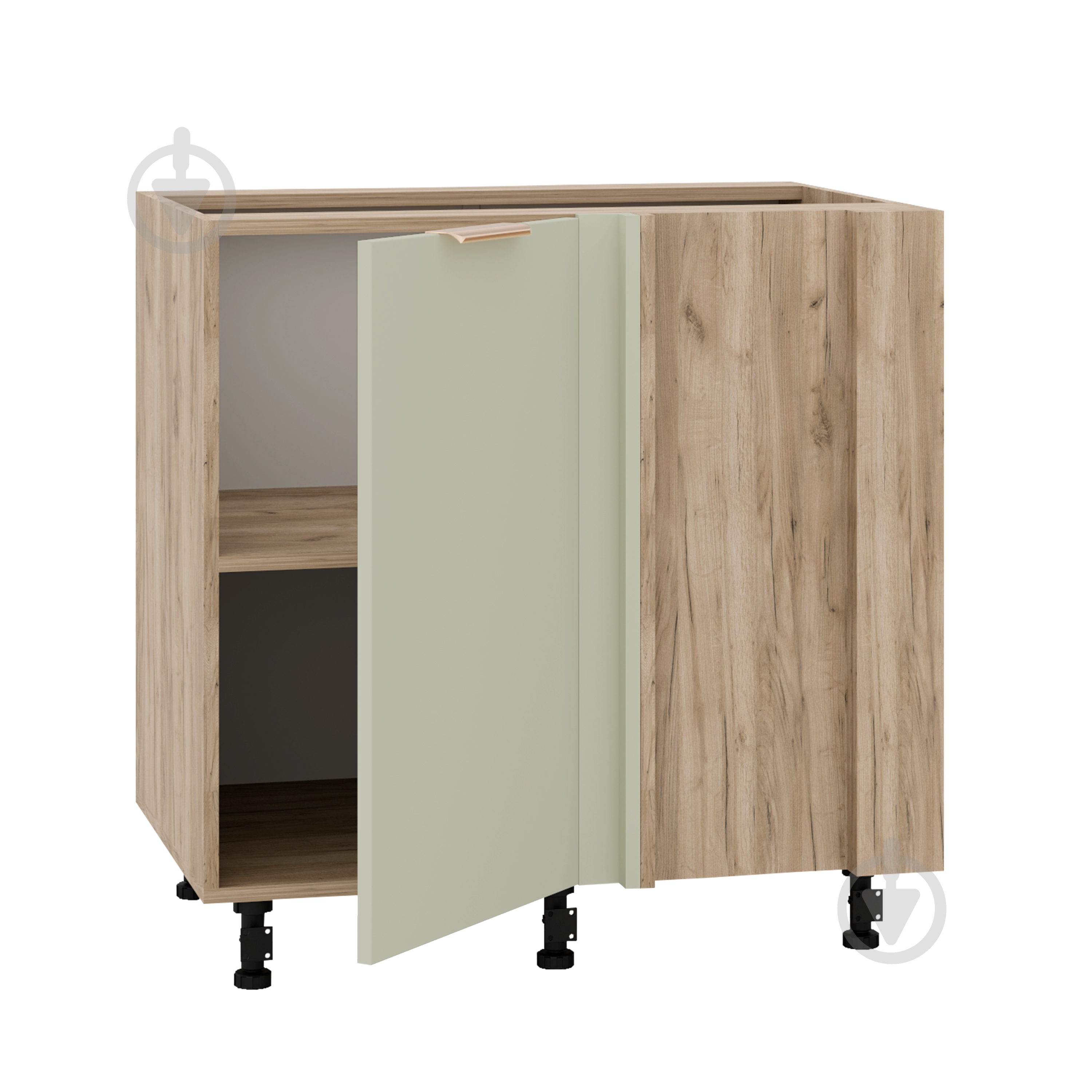 Тумба нижня кутова щит 80/82 MC Natura Бакота лате/дуб крафт сірий LuxeForm - фото 2
