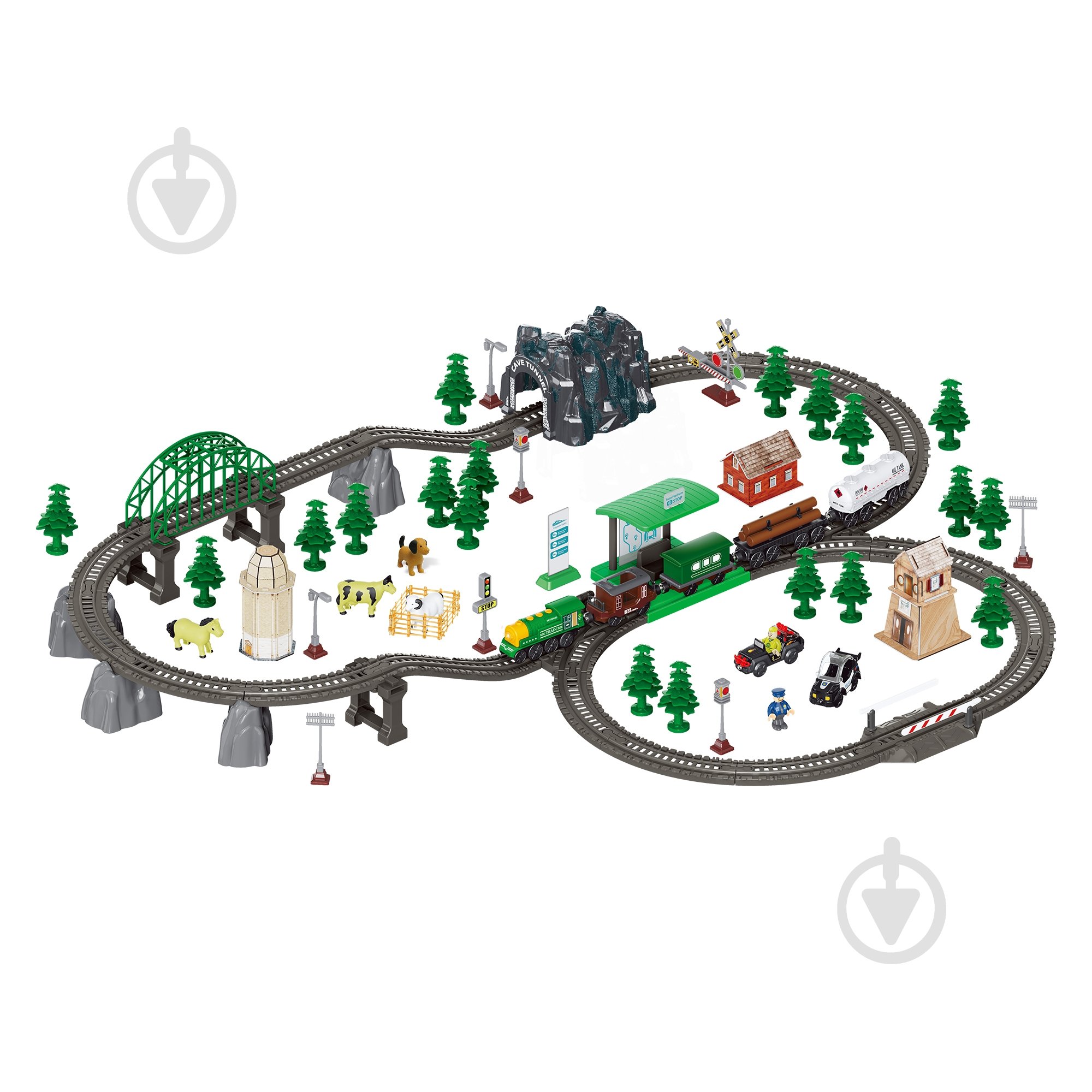 Железная дорога OTAMANKO Путешествующий Экспресс зеленый 532.03.22 - фото 1 Железная дорога OTAMANKO Путешествующий Экспресс зеленый 532.03.22 - фото 1