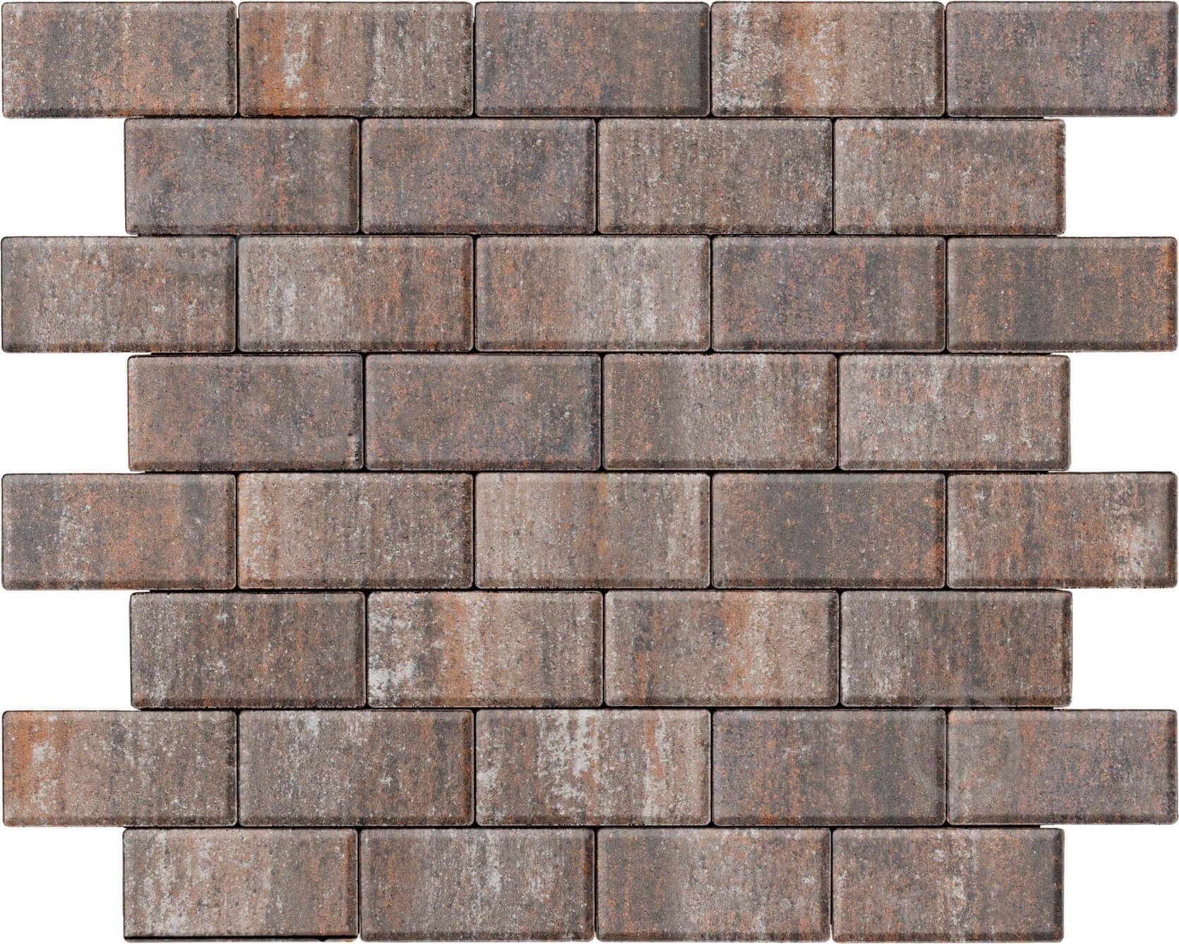 Тротуарная плитка Авеню Брусчатка 200x100 мм эспрессо - фото 1