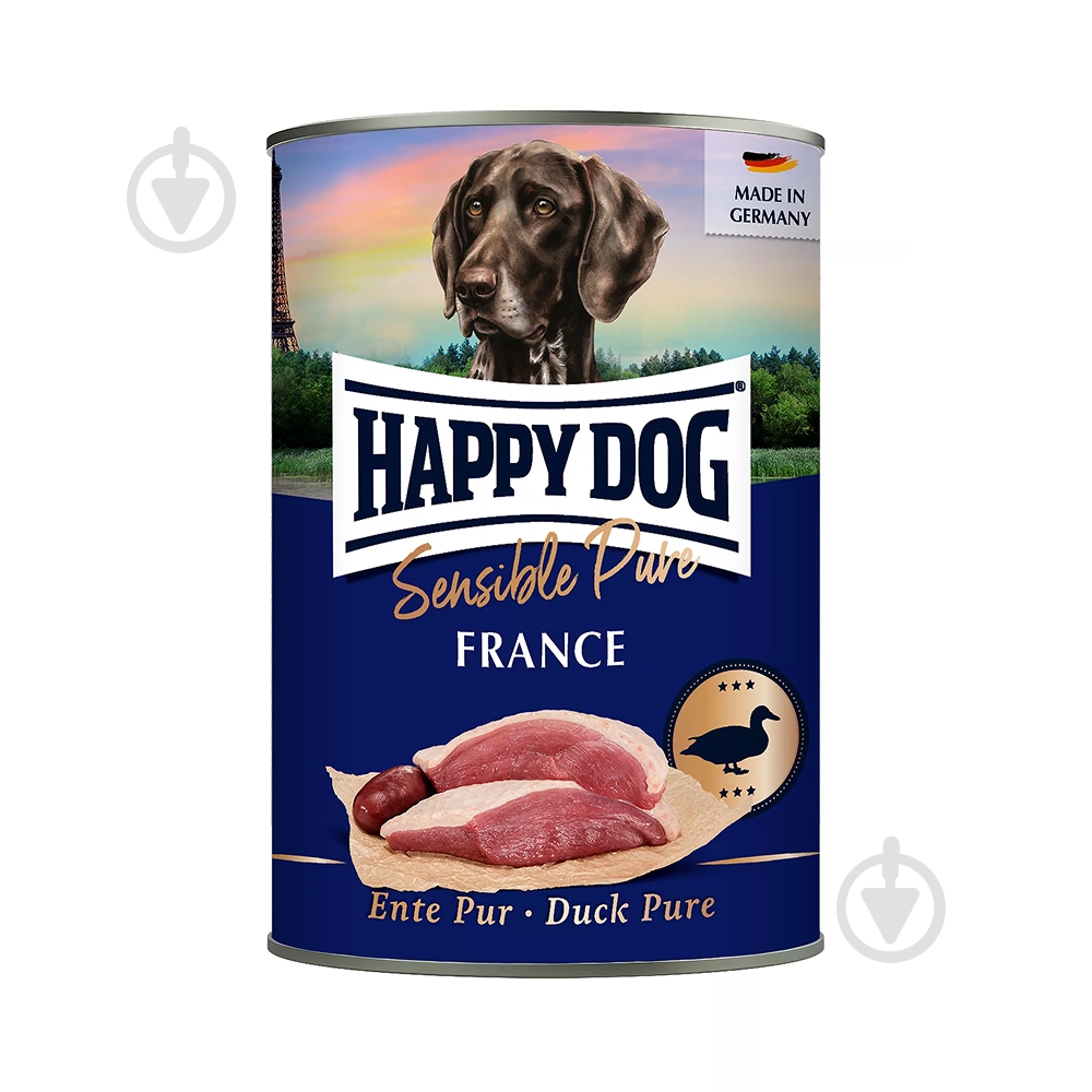 Корм вологий HappyDog Sensible Pure з качкою 800 г - фото 1 Корм вологий HappyDog Sensible Pure з качкою 800 г - фото 1