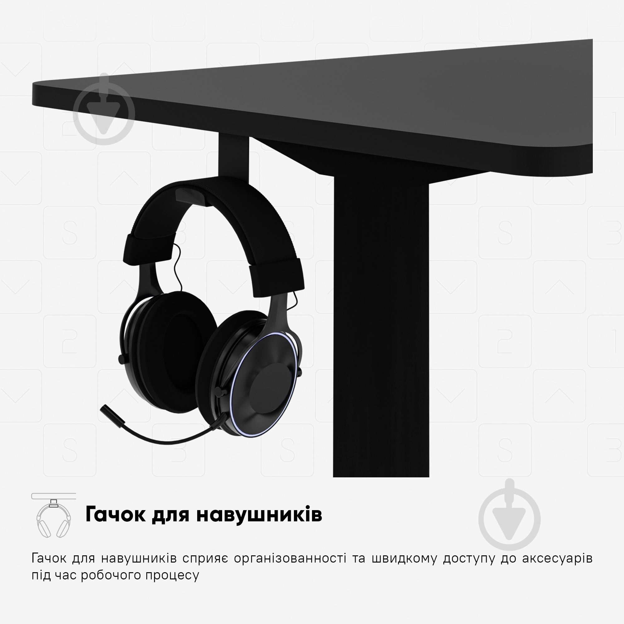 Стол компьютерный Mealux PowerDesk Lite Black (EVO-201 Lite B/B) - фото 6