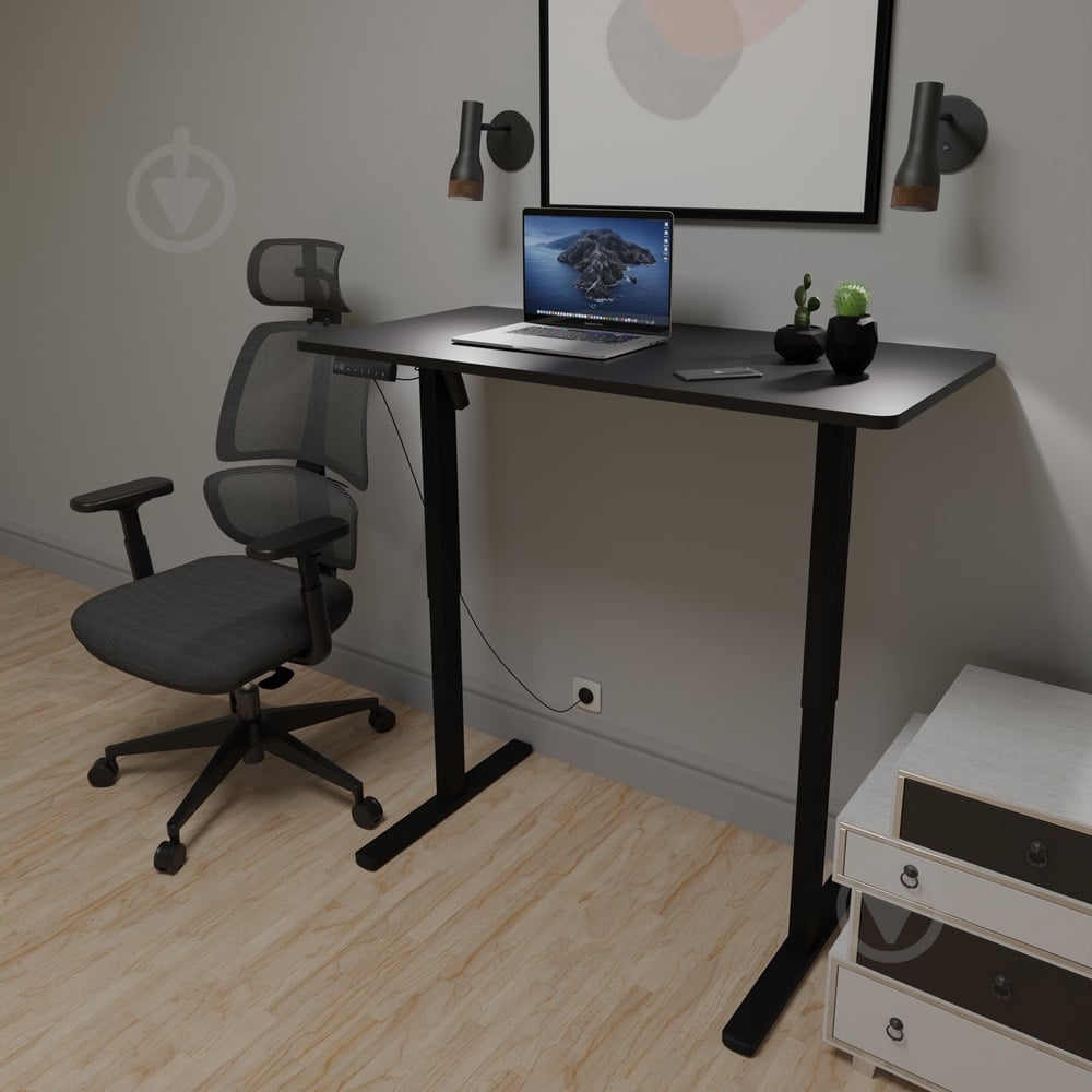 Стол компьютерный Mealux PowerDesk Lite Black (EVO-201 Lite B/B) - фото 2