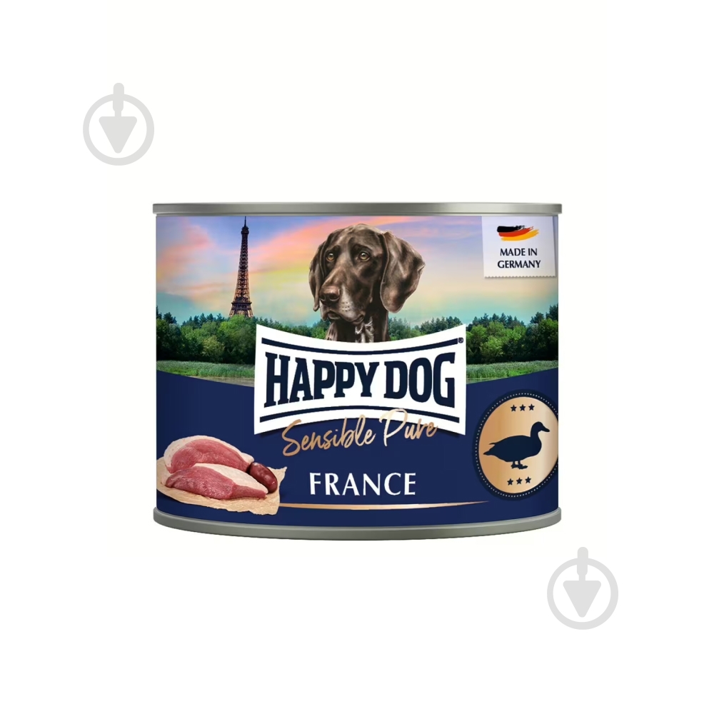 Корм влажный HappyDog Sensible Pure с уткой 200 г - фото 1