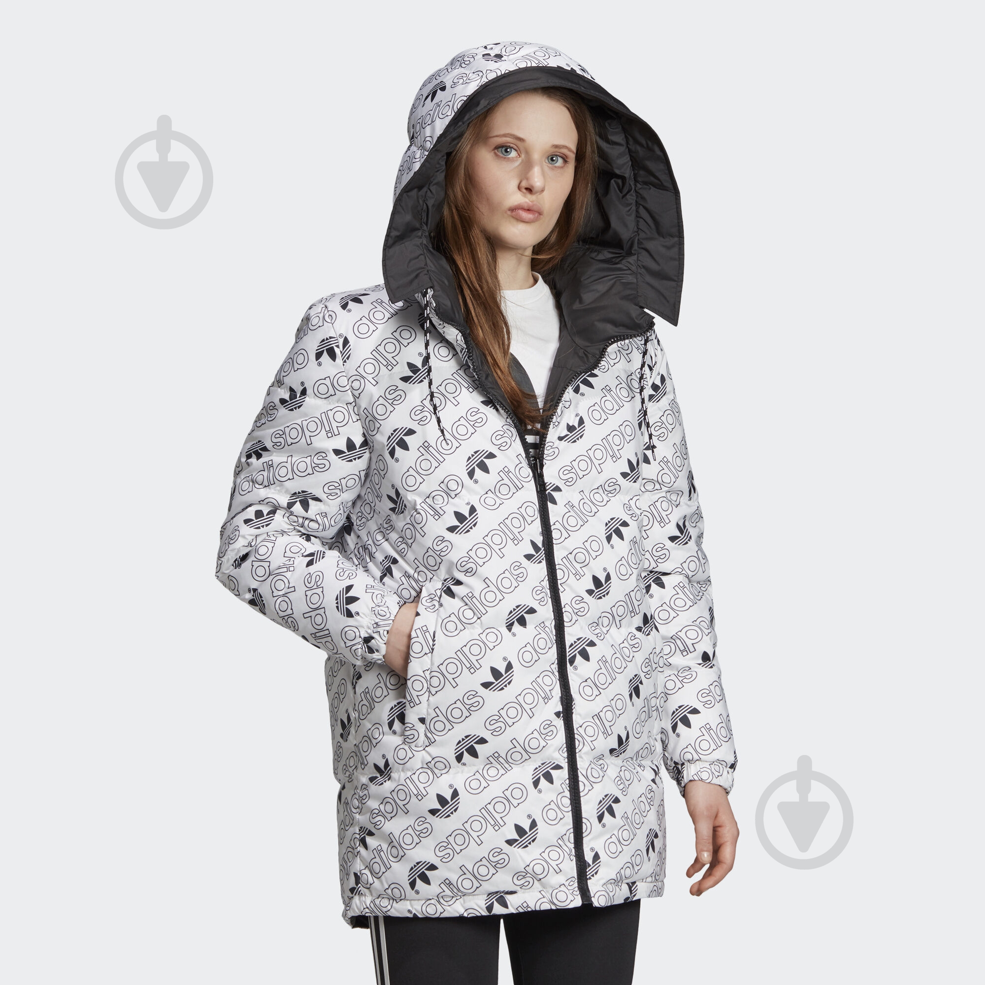 Пуховик женский Adidas REV MG JACKET ED4745 р.XL черный - фото 4