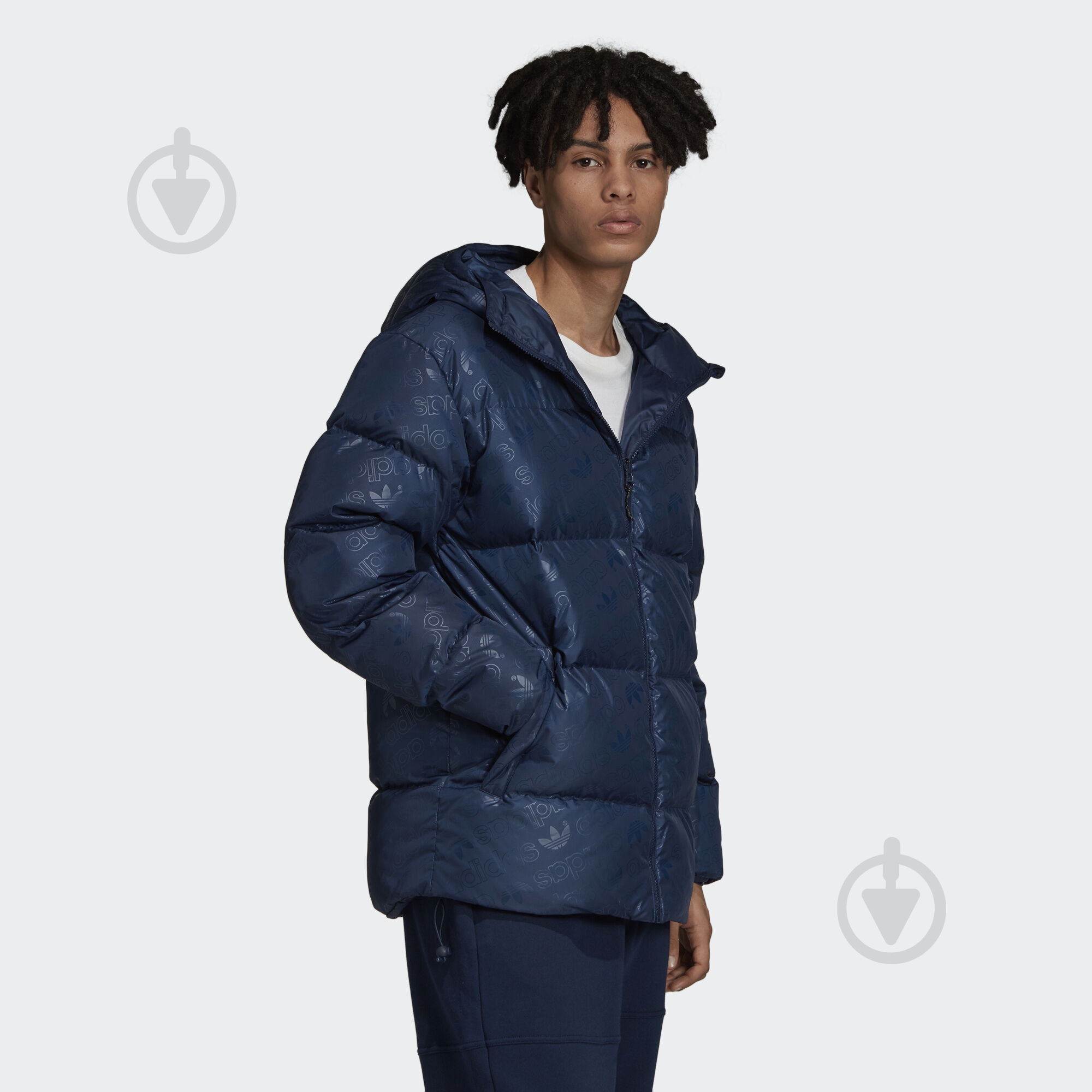 Пуховик мужской Adidas H JACKET DOWN ED5840 р.M темно-синий - фото 4
