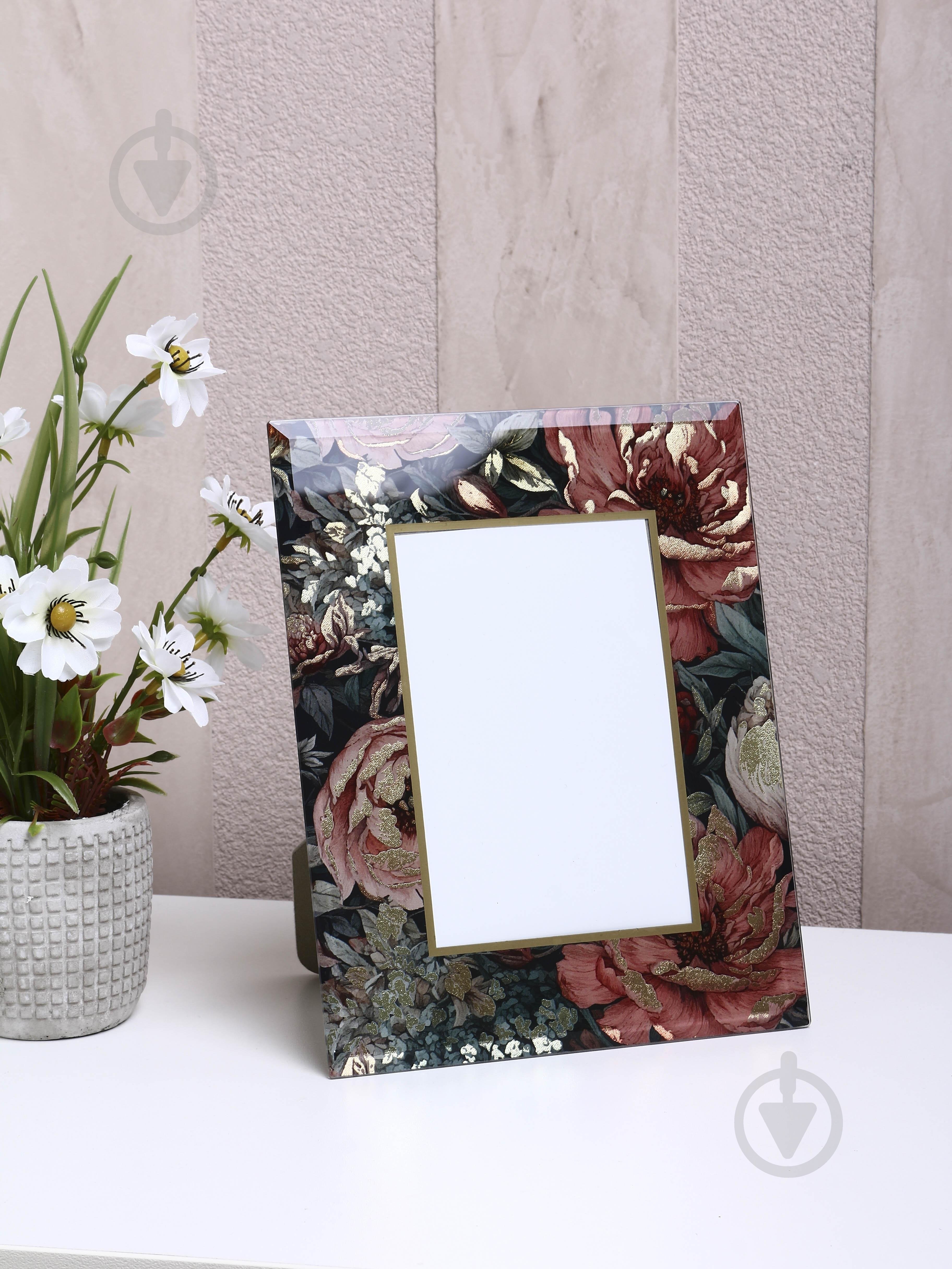 Фоторамка с паспарту Inari Baroque 18х23х1.5 см стекло 1 фото бордовый с золотистым - фото 4 Фоторамка с паспарту Inari Baroque 18х23х1.5 см стекло 1 фото бордовый с золотистым - фото 4