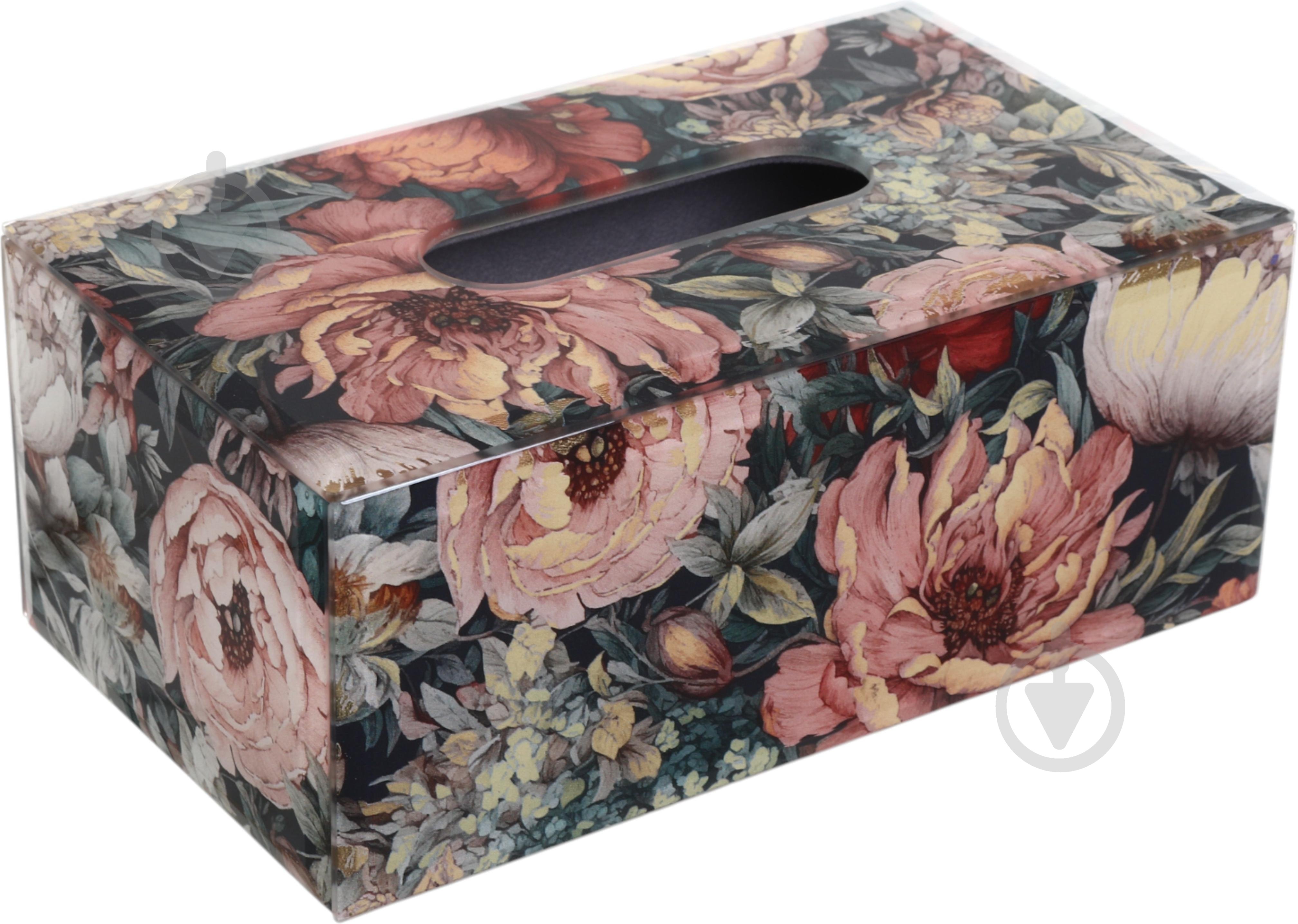 Салфетница Inari Urban 22.5х13х9.5 см бело-синяя - фото 1