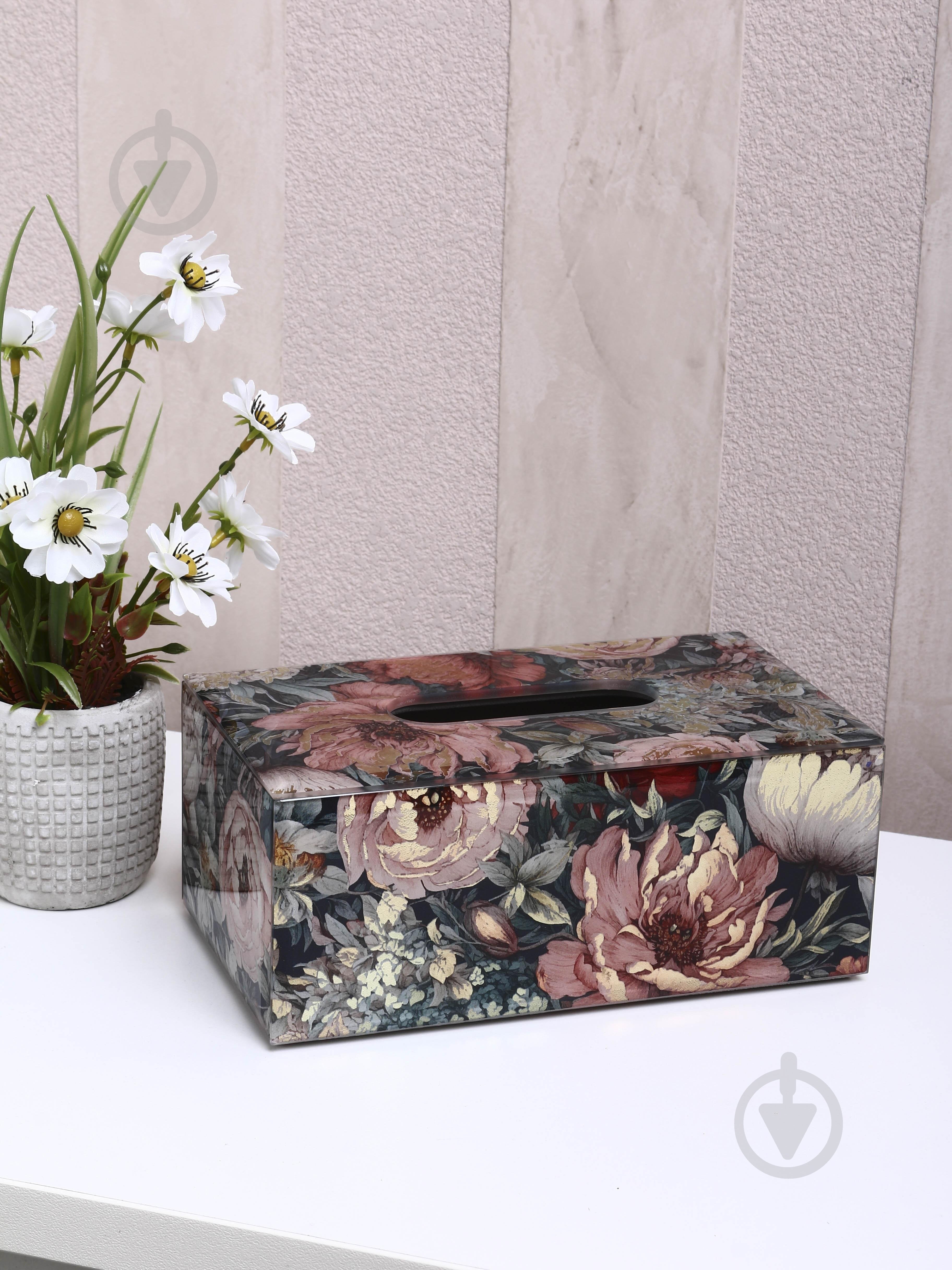 Салфетница Inari Urban 22.5х13х9.5 см бело-синяя - фото 5