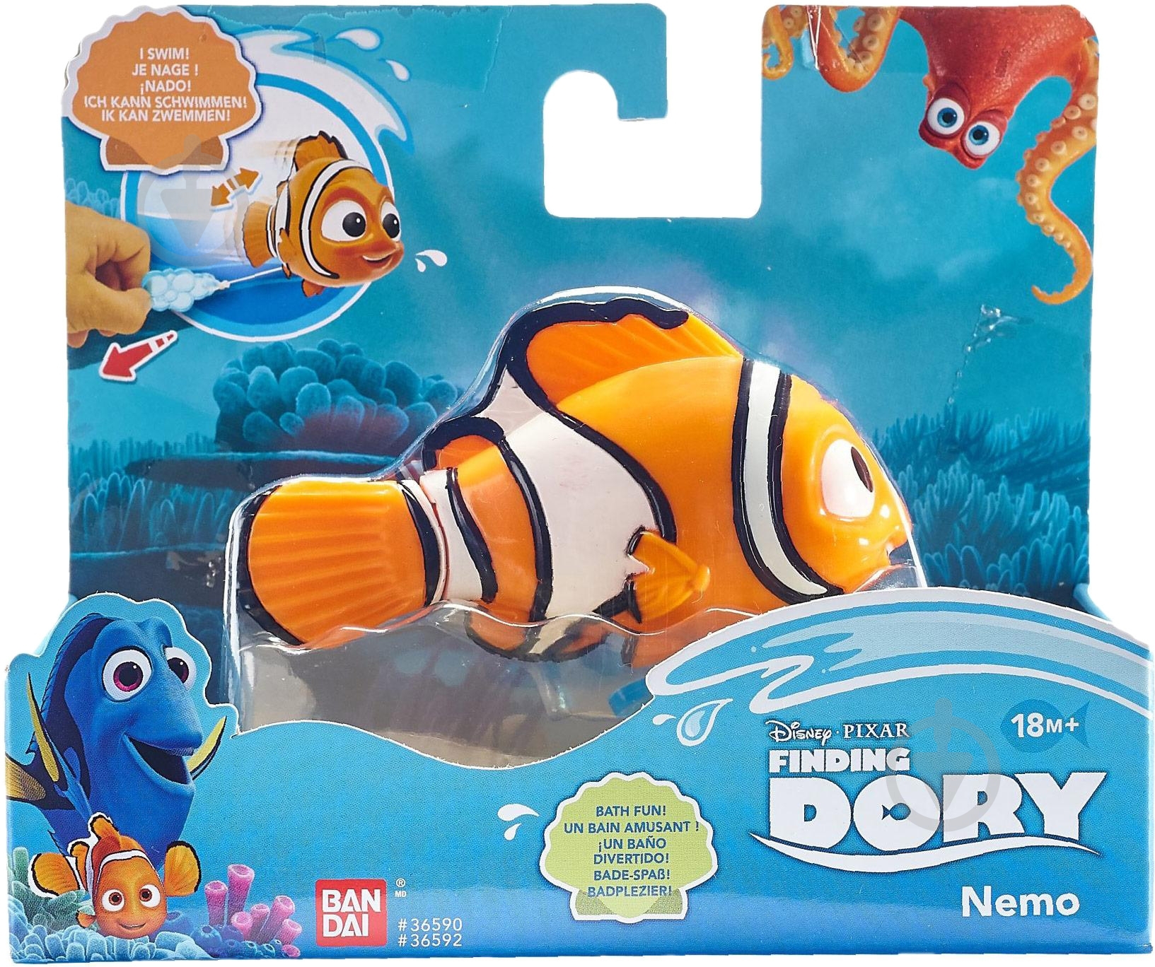 Заводна іграшка для ванни Finding Dory Немо 36592 - фото 2 Заводна іграшка для ванни Finding Dory Немо 36592 - фото 2