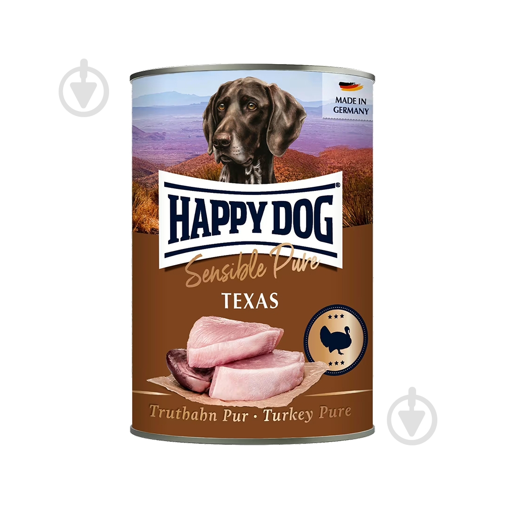 Корм вологий HappyDog Sensible Pure з індичкою 400 г - фото 1 Корм вологий HappyDog Sensible Pure з індичкою 400 г - фото 1