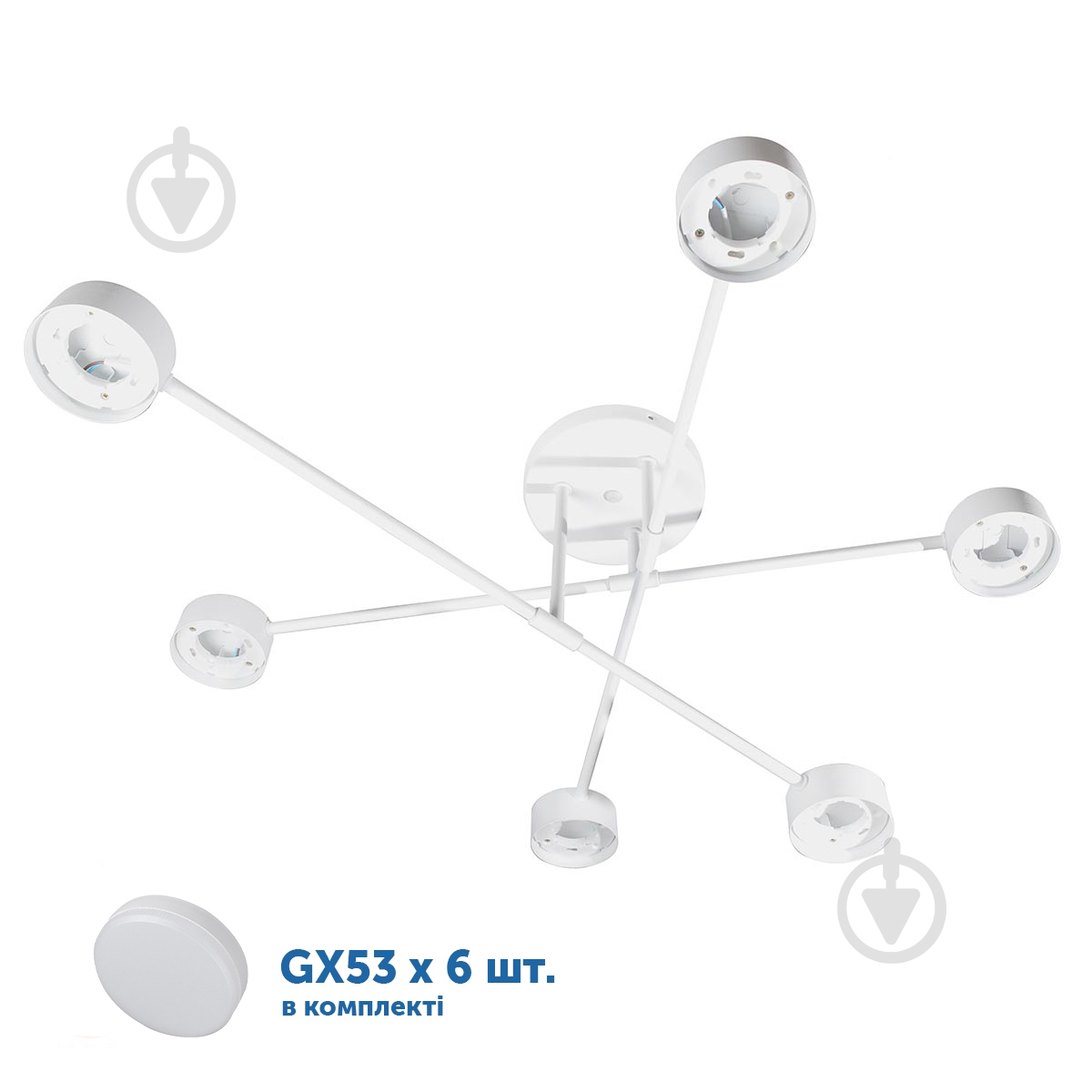 Люстра потолочная LED CONCEPT G CORK 6xGX53 белый - фото 2