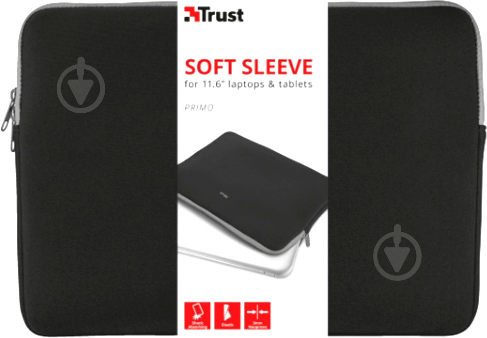 Чехол Trust Primo 11.6" black (21254) - фото 6 Чехол Trust Primo 11.6" black (21254) - фото 6
