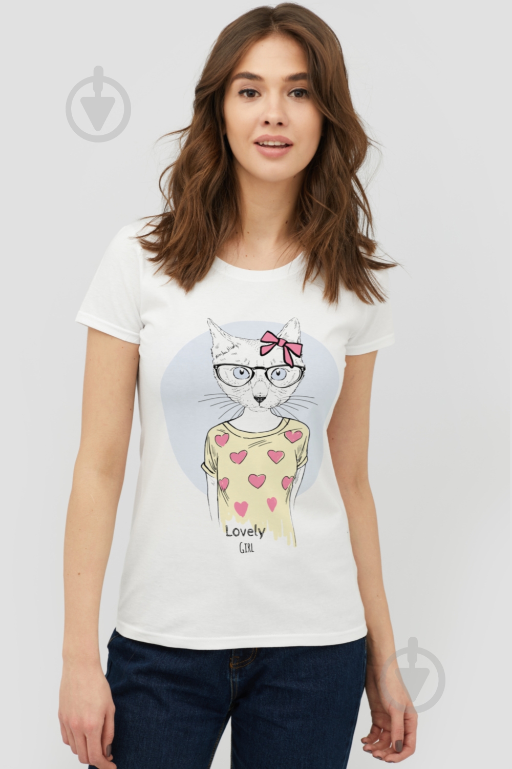 Футболка YAPPI Basic 1702155 р.S белый - фото 1