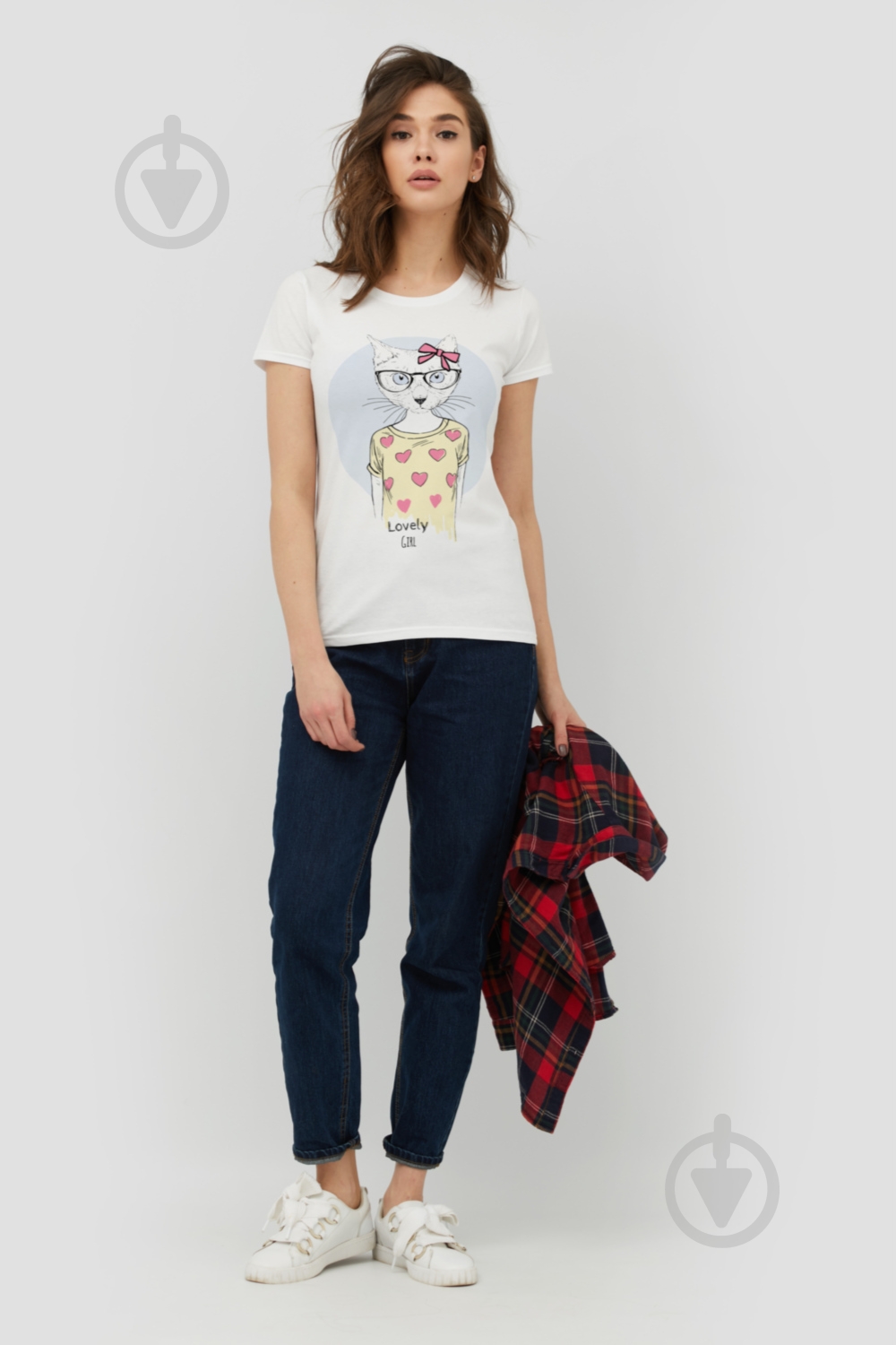 Футболка YAPPI Basic 1702155 р.S белый - фото 2