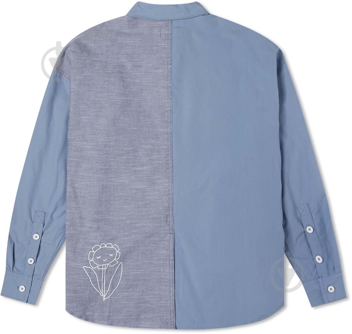 Рубашка Converse Colorblocked Button Down Shirt 10022971-494 р. S голубой - фото 2